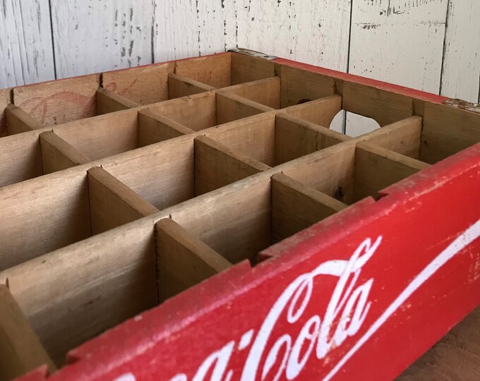 Vintage Coca Cola Crate Soda Crate Miniatures Display Shelf Air Plant