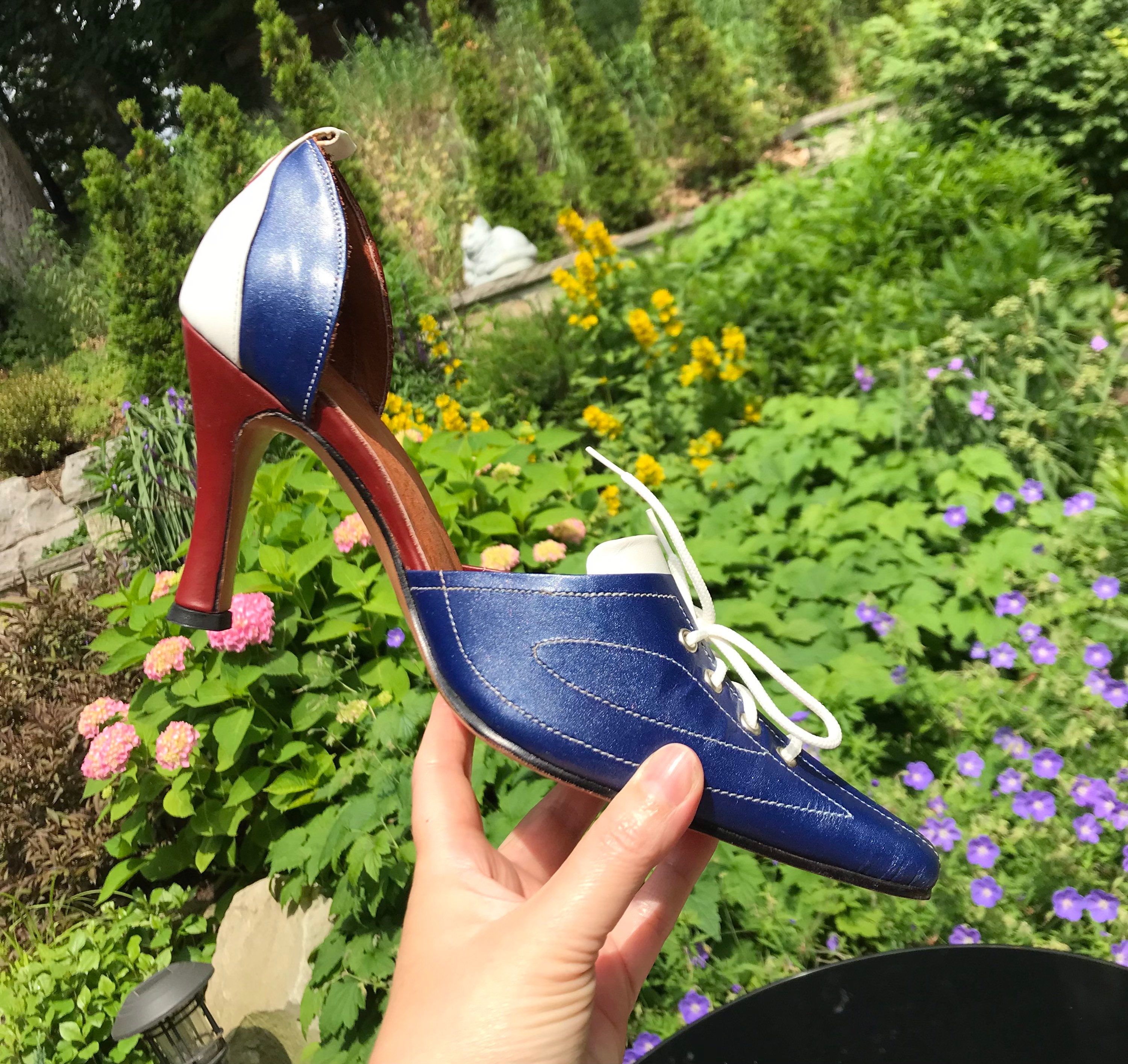 Retro Style Shoes Sexy Pinup High Heel Bowling Shoes Size 10 Etsy