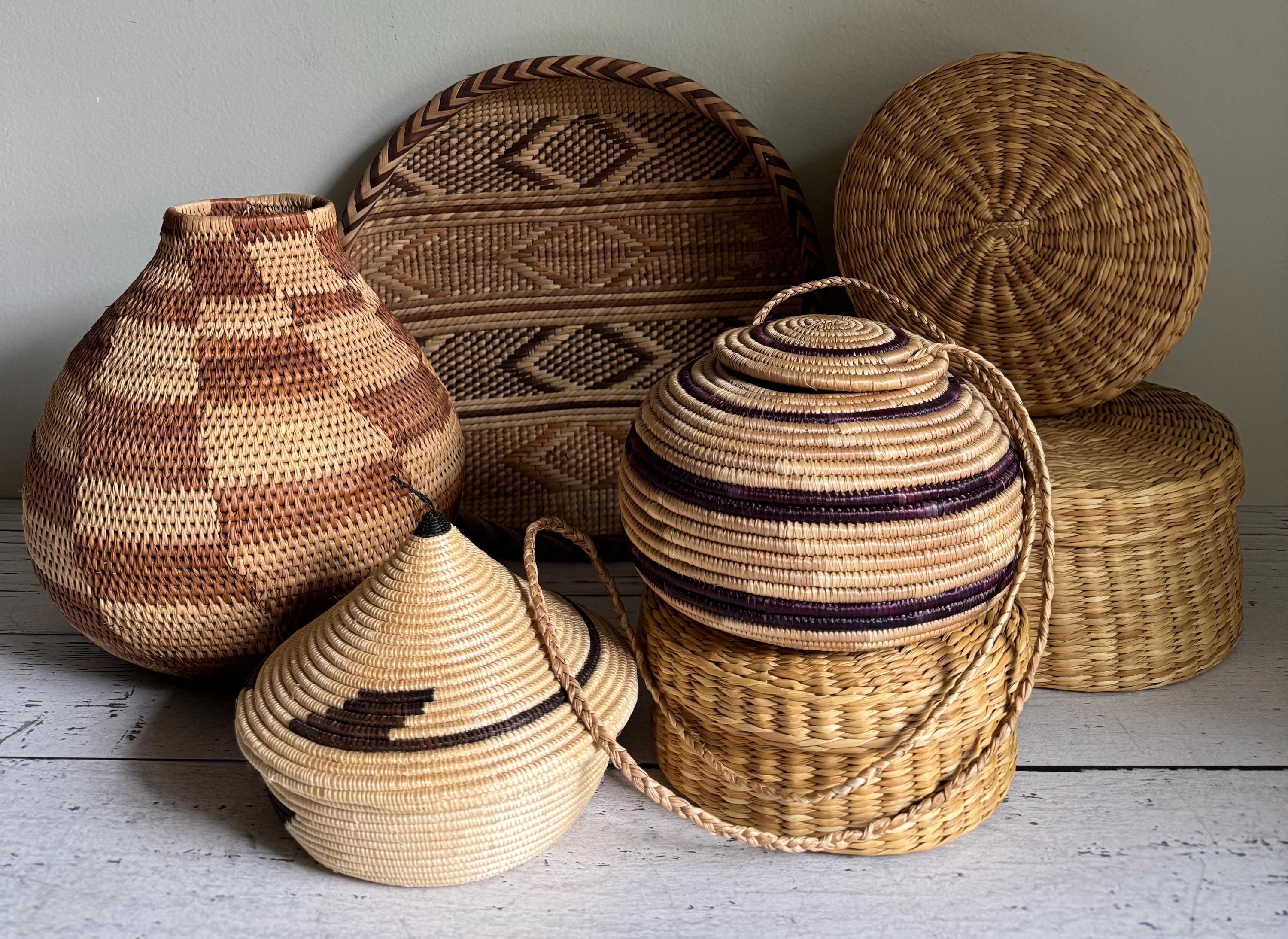 Zimbabwe Natural Vase Designer Basket L 【公式通販】