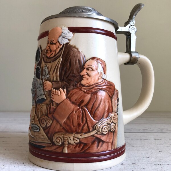 Vintage German Beer Stein with Pewter Lid | 3 Monks Dining