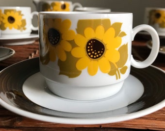 MCM Espresso Coffee Cup and Saucer Sets | Schirnding Bavaria | Stacking | Demitasse