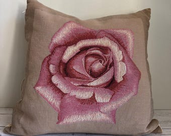 Vintage Goblys France Tapestry Throw Pillow Cover