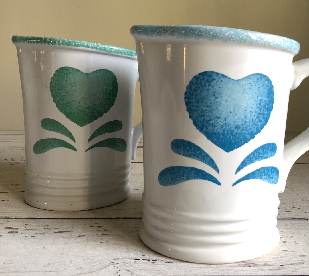 Pottery Milk Bag Jug Canadian Milk Bag Holder Heart Motif Etsy