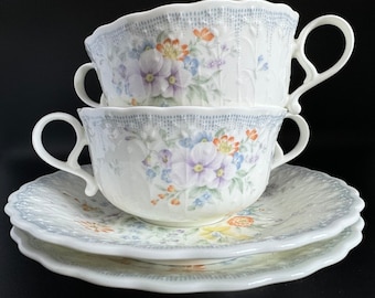 Mikasa Endless Love Bone China Cream Soup Bowl with Saucer