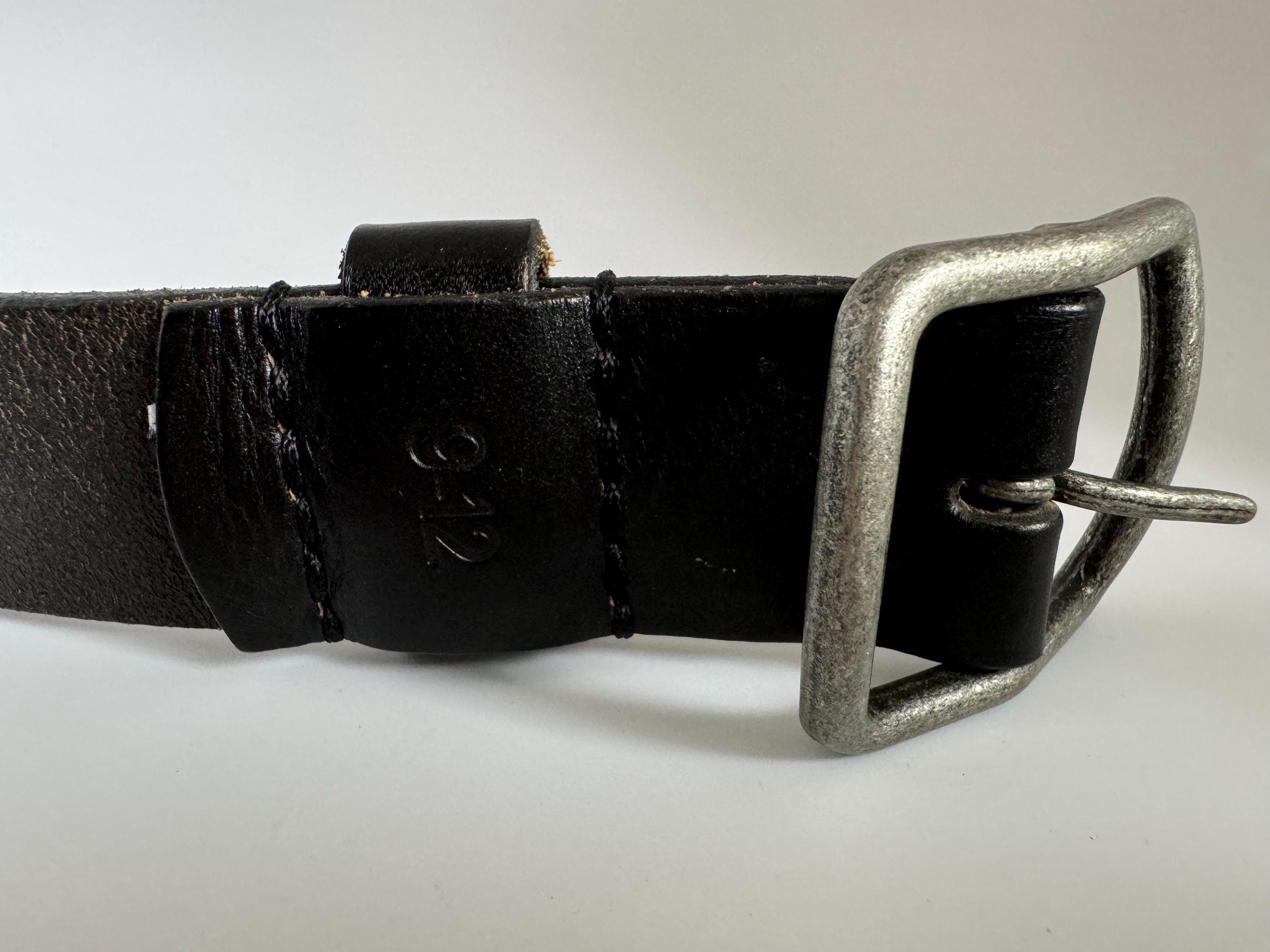 Vintage Abercrombie & Fitch Black Leather Belt | Size S/XS