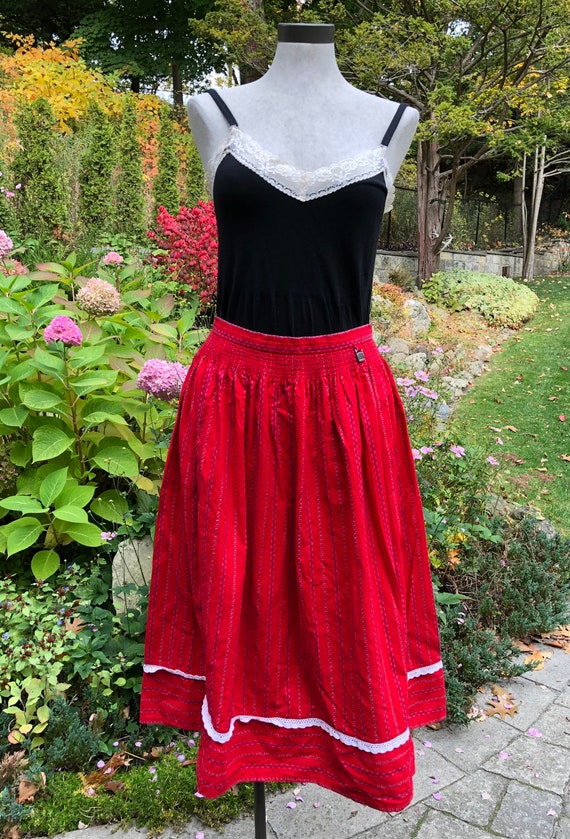 Vintage Dirndl Skirt Hammerschmid Trachten Sport |