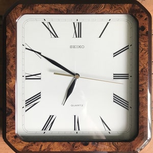 Vintage Seiko Wall Clock Retro Mid Century Modern Design - Etsy Finland