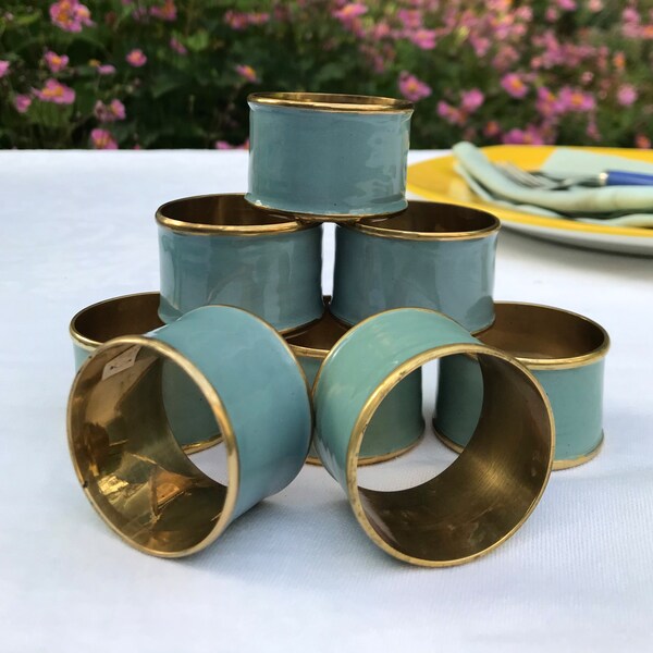 Brass Napkin Rings Etsy
