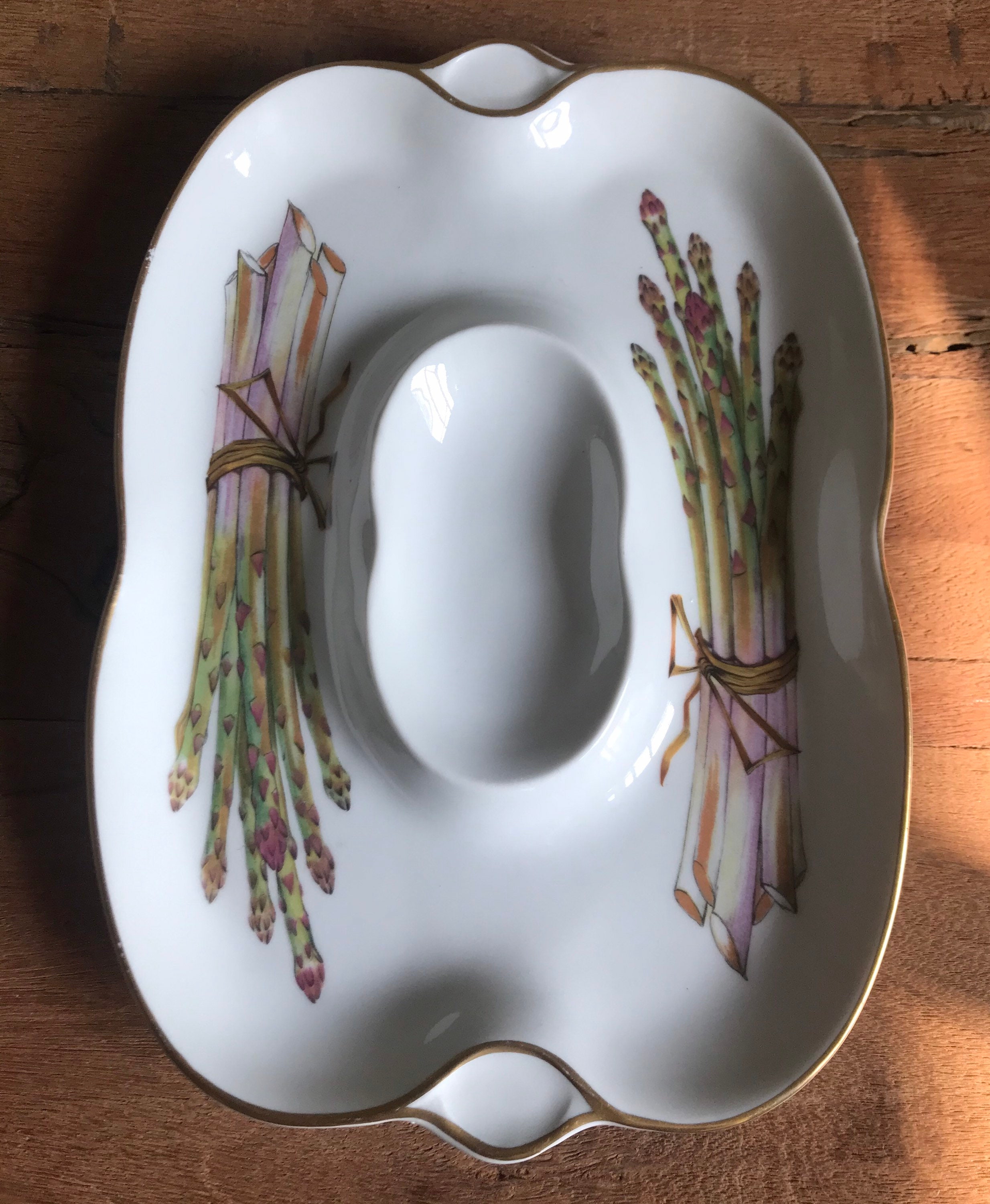 Vintage Asparagus Serving Plate Royal Worcester Evesham Etsy
