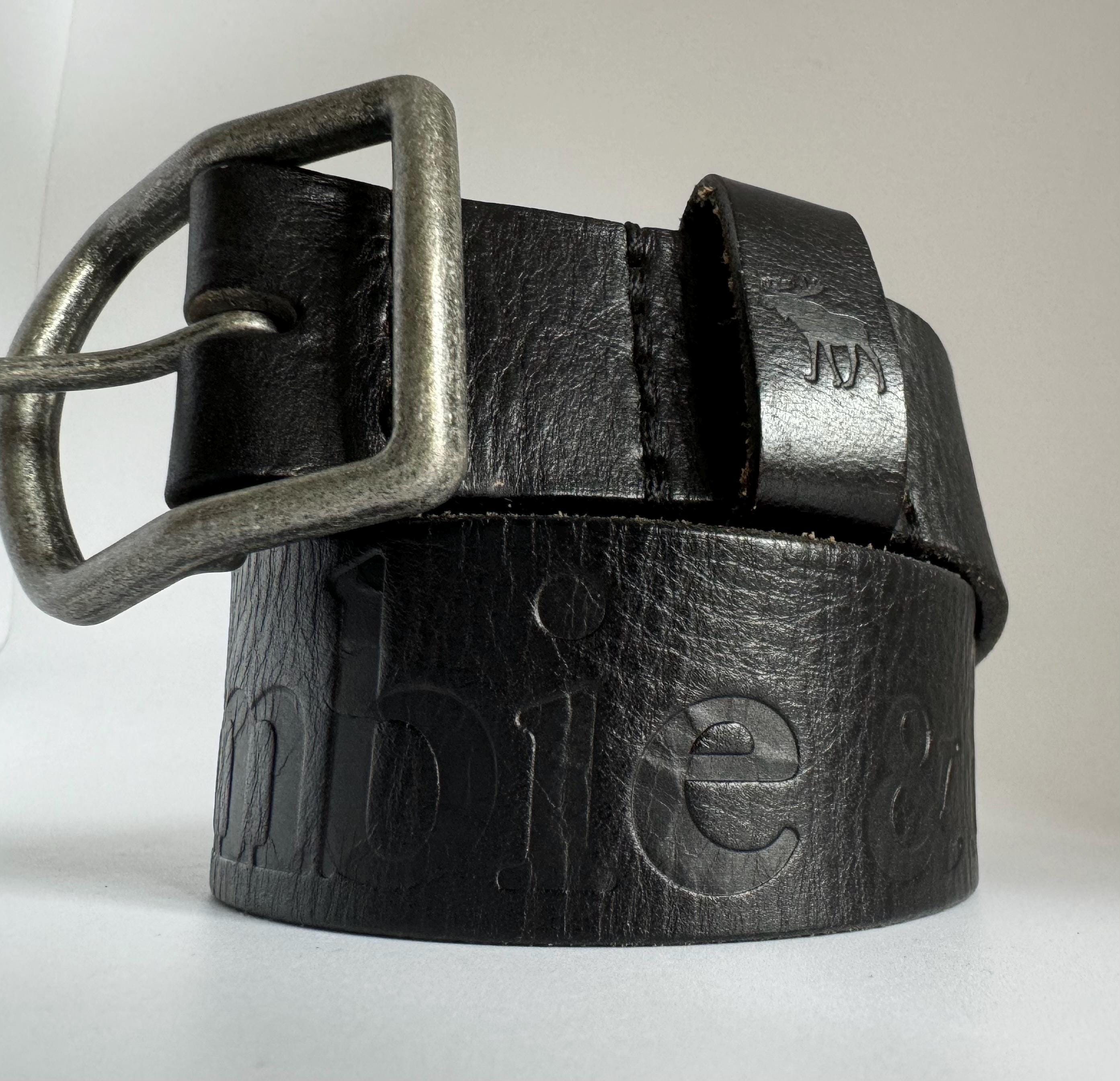『VINCENNES LEATHER BELT』(VINTAGE BLACK) Double Rl Vincennes Leather Belt In Vintage Black | ModeSens