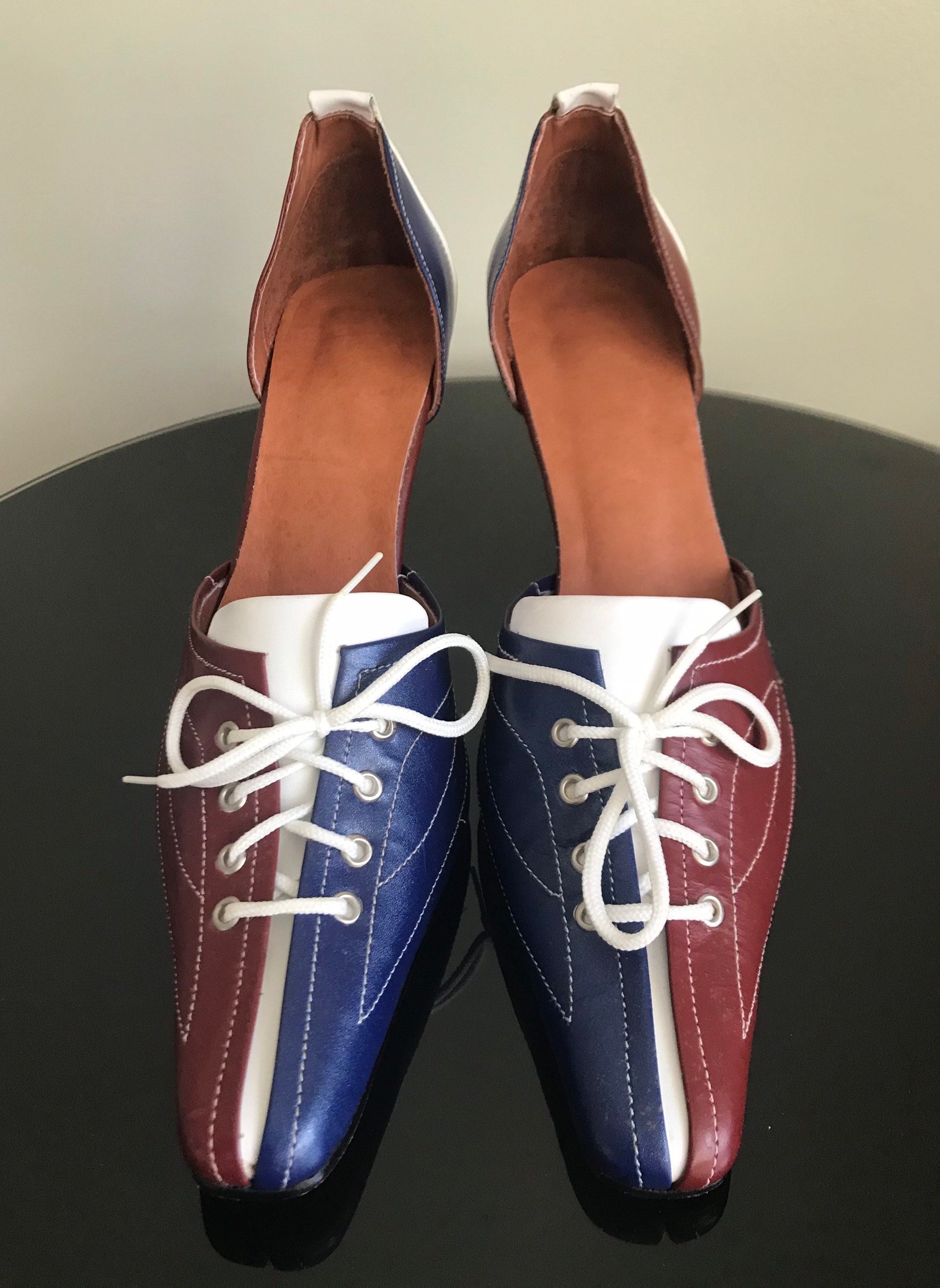 Retro Style Shoes Sexy Pinup High Heel Bowling Shoes Size 10 | Etsy