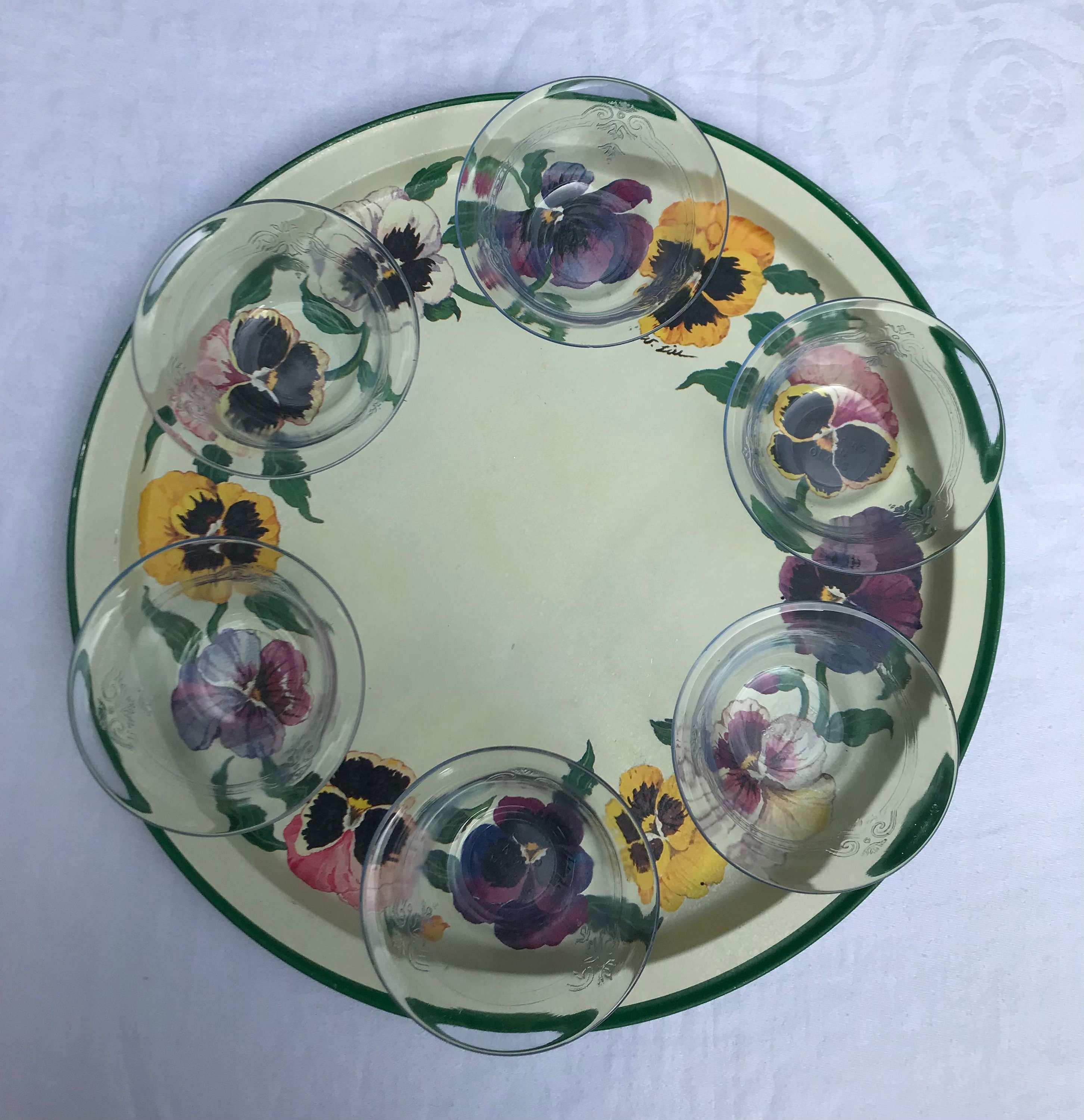 Vintage Fire King Small Blue Glass Bowls Philbe Sapphire Etsy