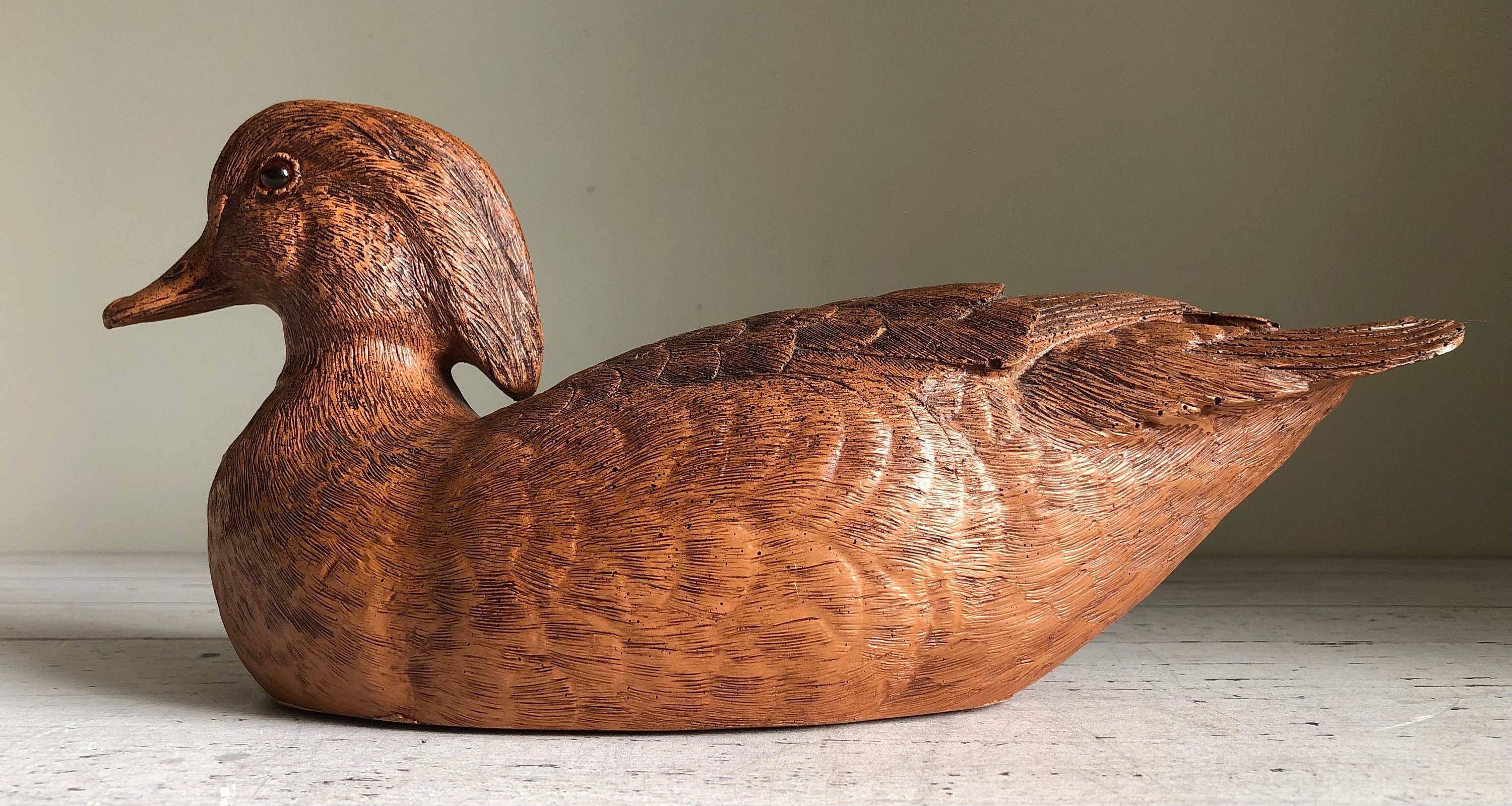 Wood Carved Decoy Etsy Canada