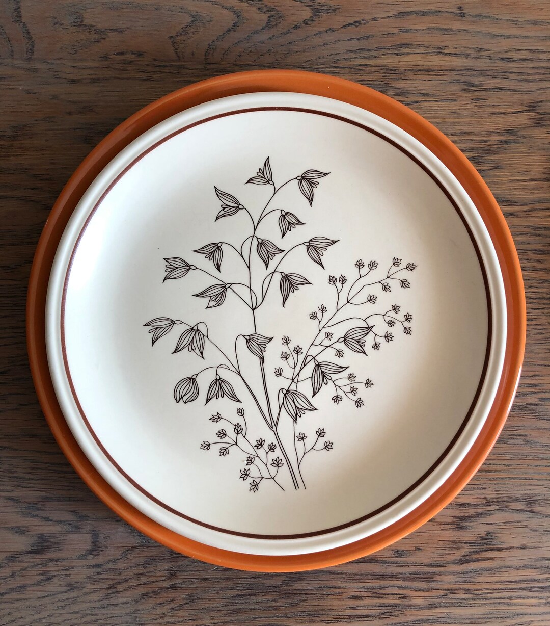 Vintage Dinner Plates Set of 4 Biltons England Stoneware Etsy