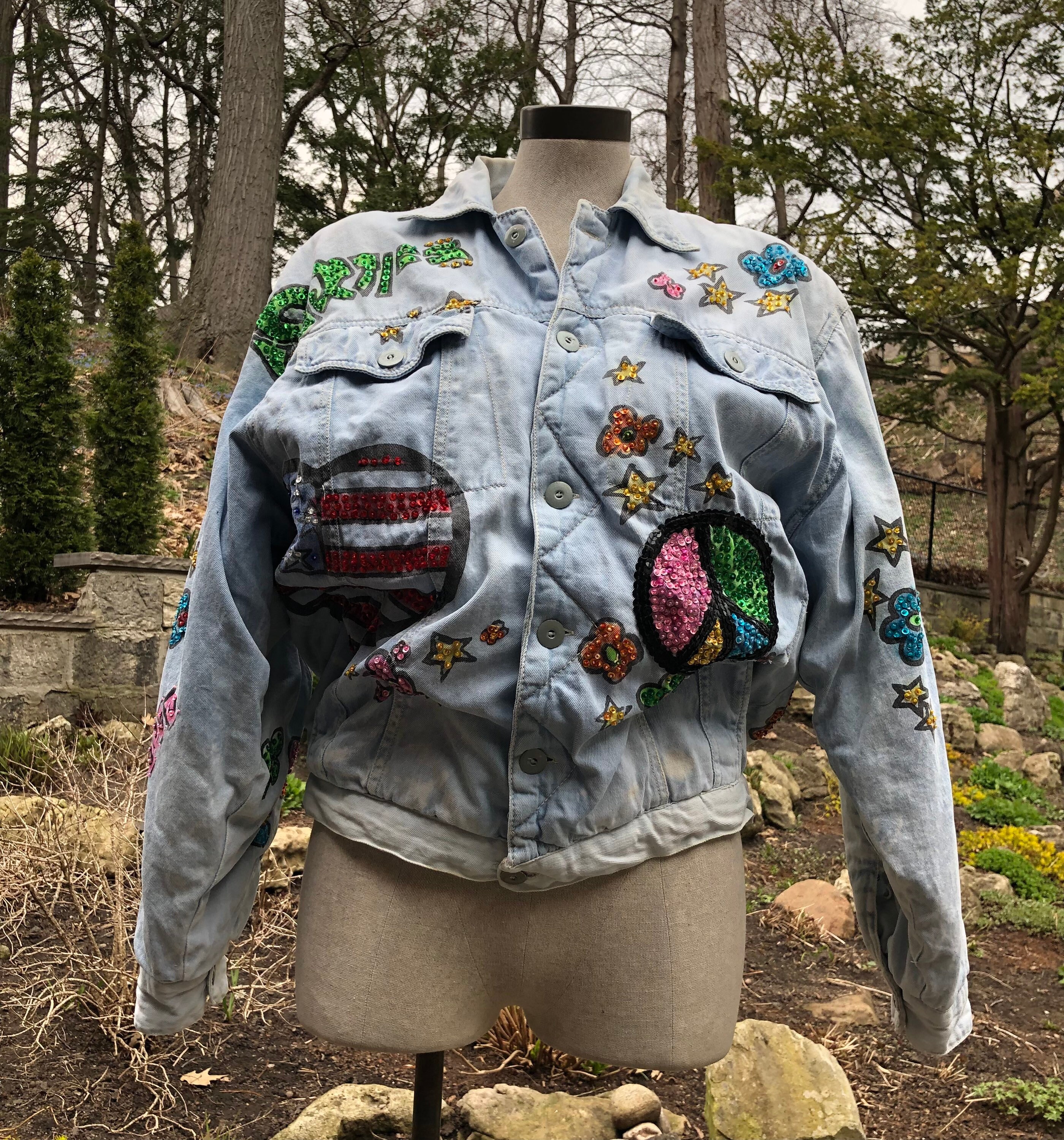 Puffy Jean Jacket - Etsy