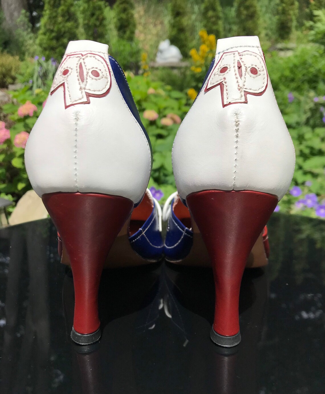 Retro Style Shoes Sexy Pinup High Heel Bowling Shoes Size 10 | Etsy