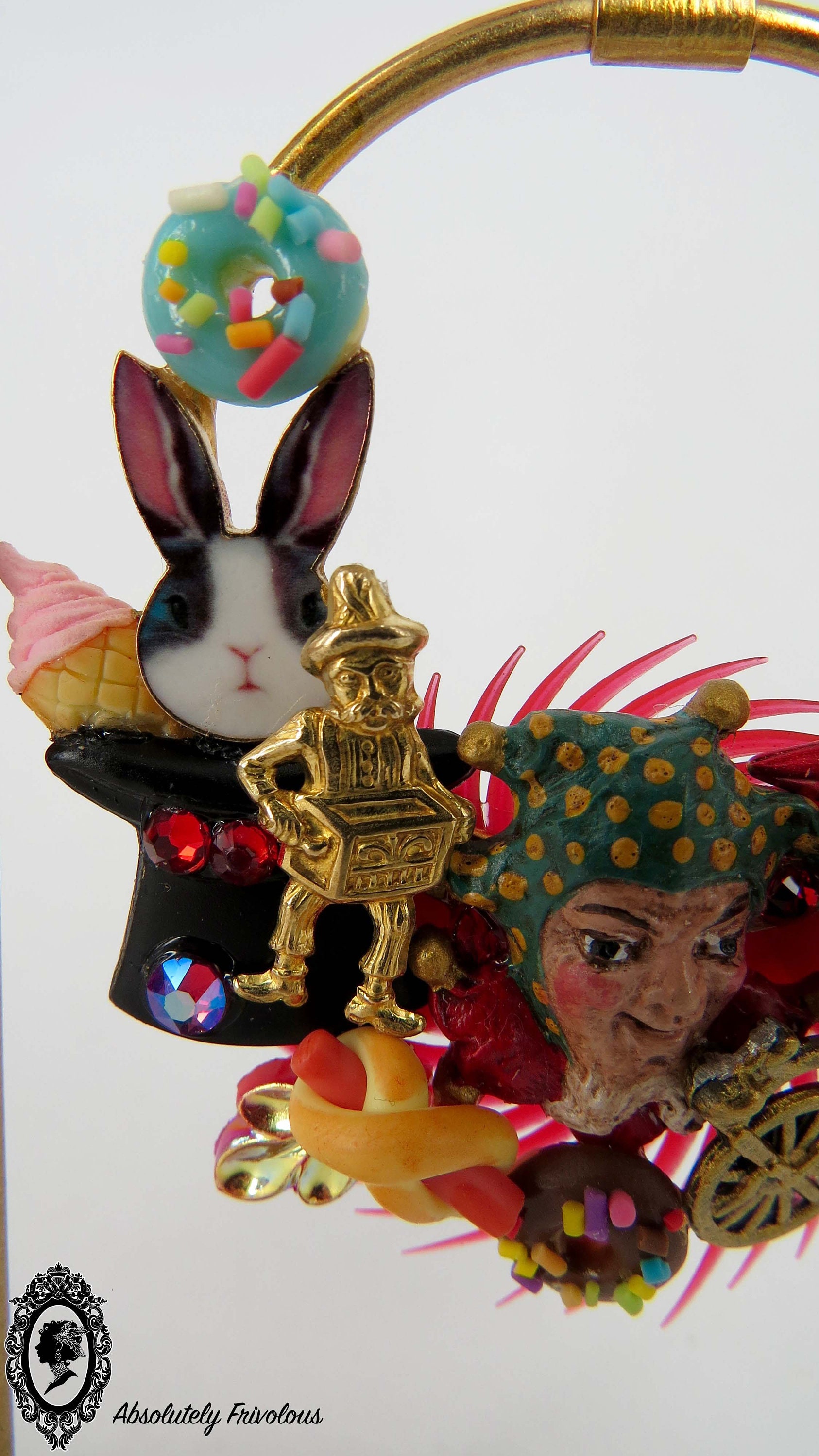 Circus Earrings Circus Jewelry Circus Accessories Clown Etsy