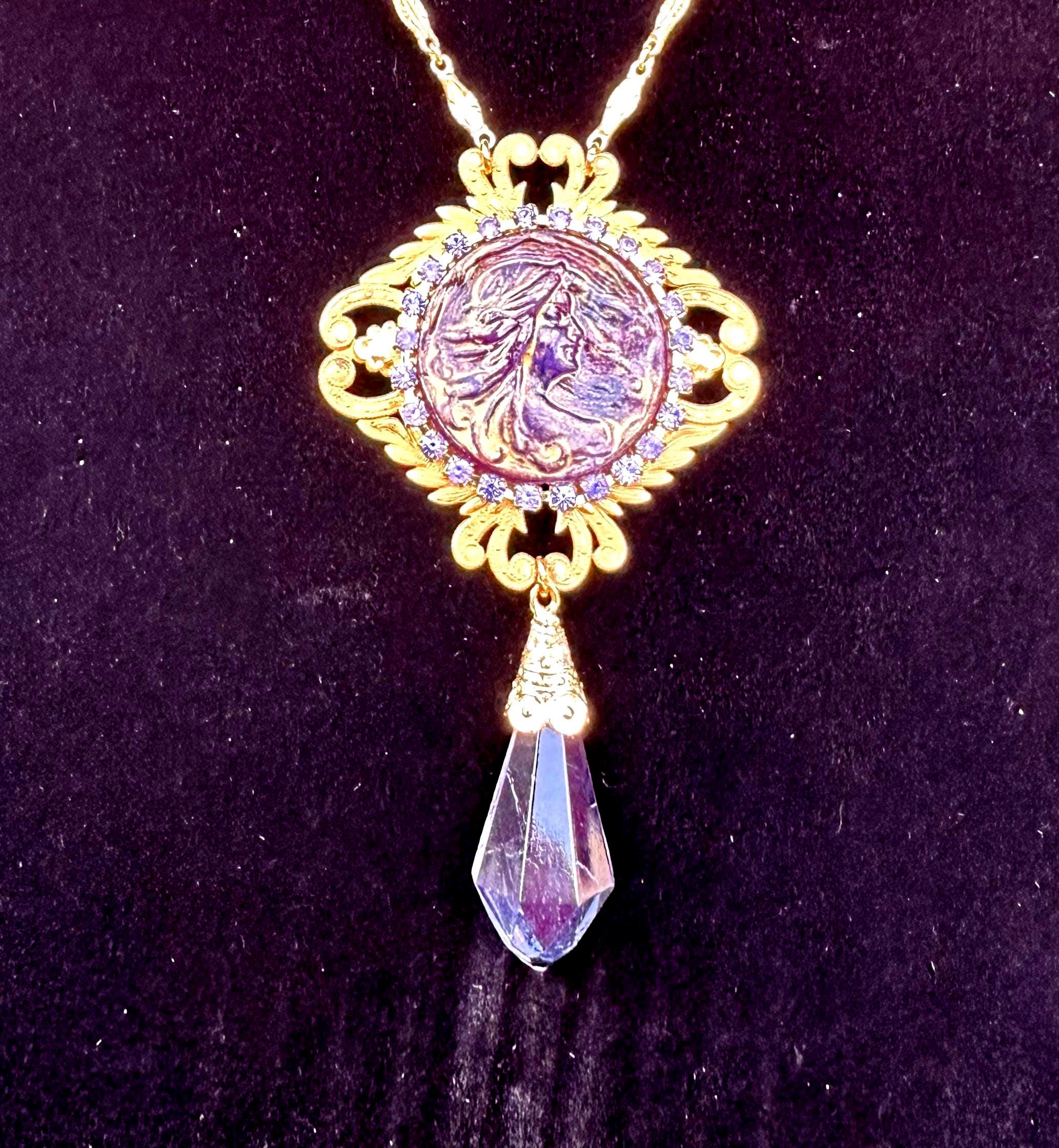 Miriam haskell crystal necklace - Etsy 日本