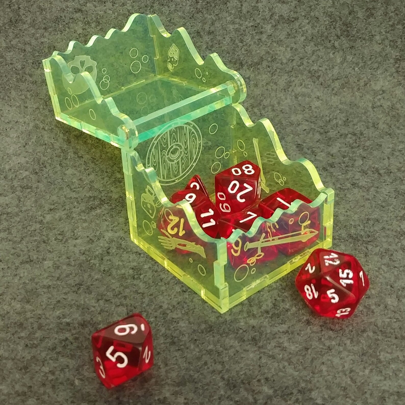 Gelatinous Cube Monster Mini Dice Box Dice Jail for RPG Etsy