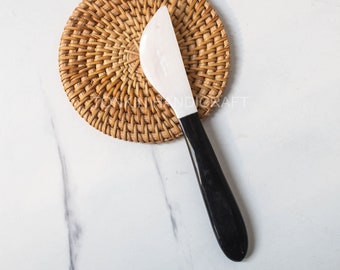 Mother of seashell Spreader Butter Spreader Knife 1, Natural Horn Utensils, Housewarming gift