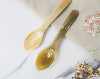Horn Spoon, Rustic Horn Scoop, organic horn spoon, Natural Personalized Utensils, Eco friendly Tableware and dinnerware, Housewarming Gift