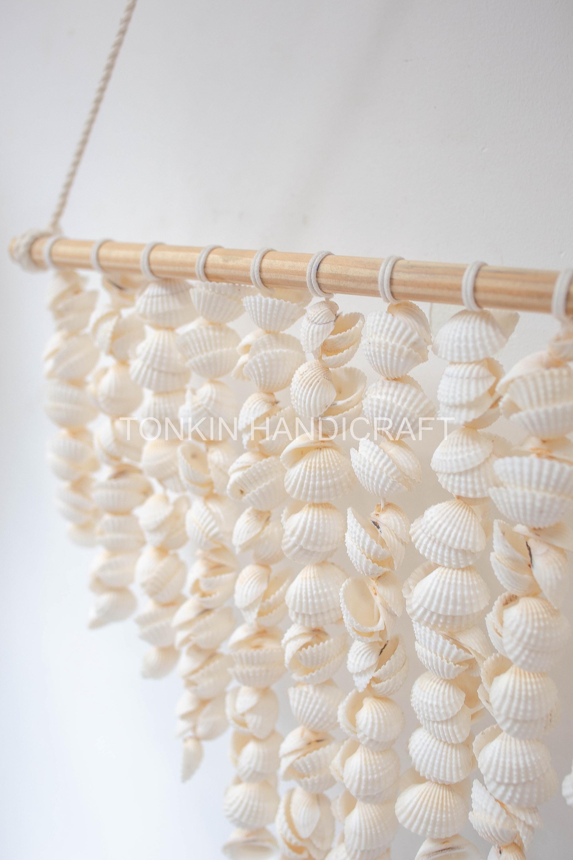 Shell Wall Hanging, Sea Shells Wall Art,shell Wall Curtain, Boho Shell ...