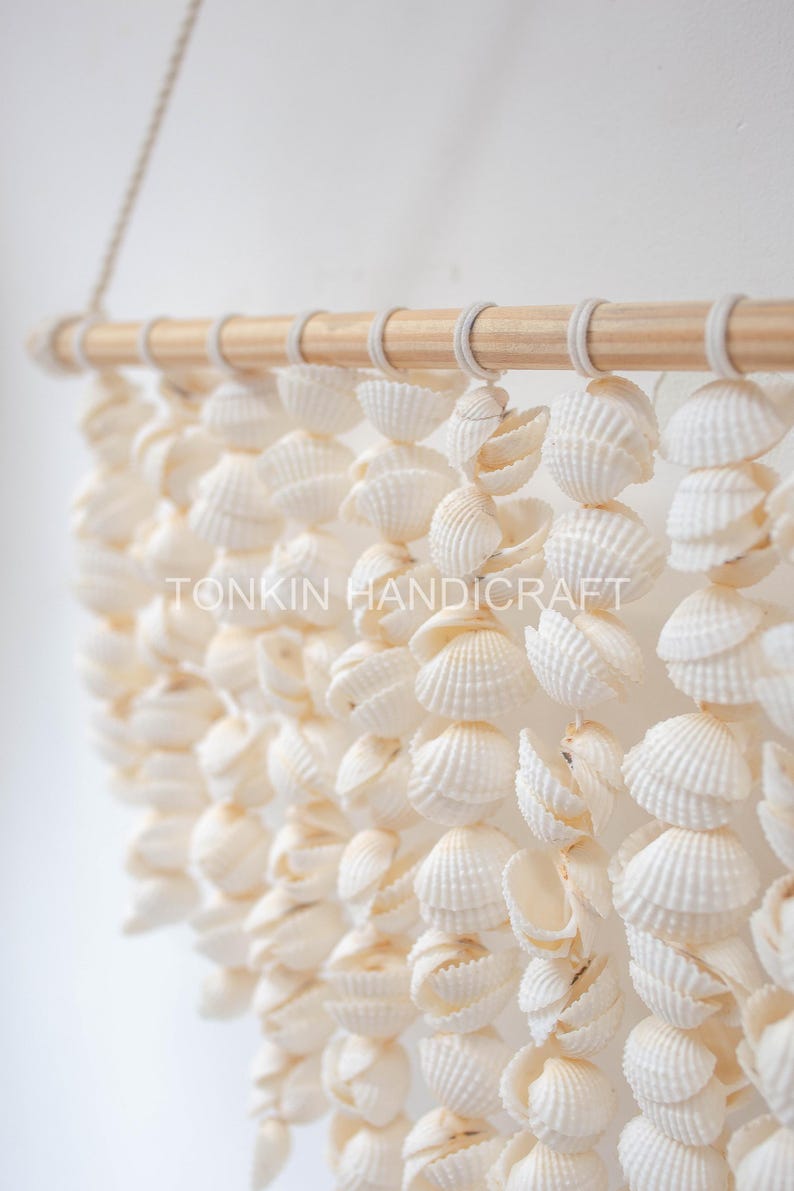 Shell Wall Hanging, Sea Shells Wall Art,shell Wall Curtain, Boho Shell ...