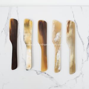 Personalize Buffalo Horn Spreader Butter Spreader Knife, Natural Horn Utensils, Housewarming gift