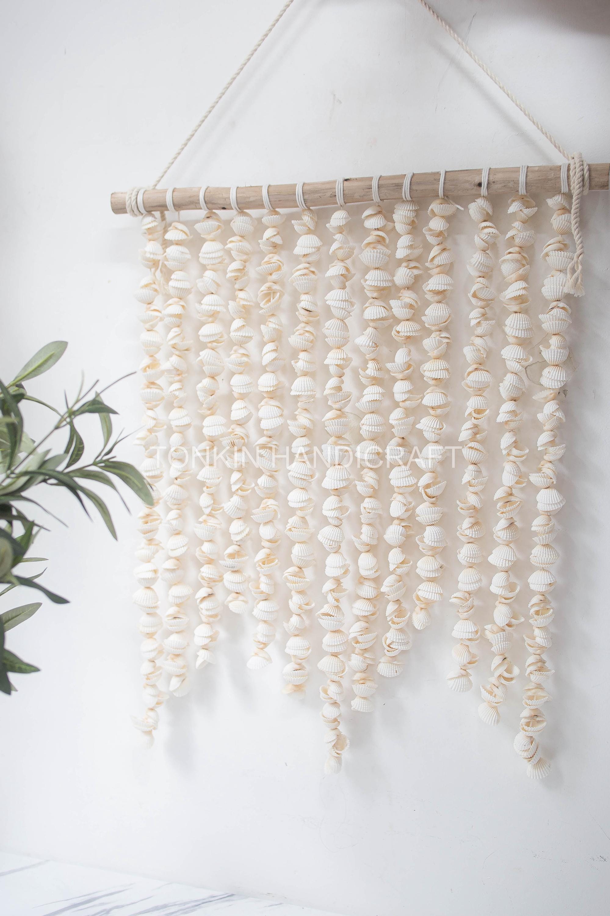 Shells Wall Design Shell Wall Hanging, Sea Shells Wall Art,shell Wall Curtain, Boho Shell ...