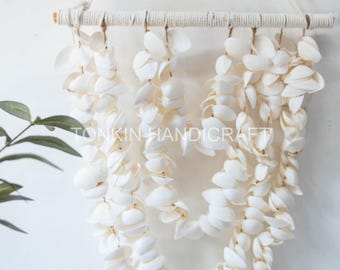 Shell Wall Hanging, Sea Shells Wall Art,Shell Wall Curtain, Boho Shell Wall Accent, Headboard Wall Decor, Shell Decor, Boho Beach House Art