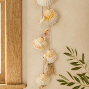 Shell Beach Garland, Seashell Garland, Beach Party Garland, Coastal Garland, Beach Home Decor, Beach Party, Housewarming Gift, Bestie Gift