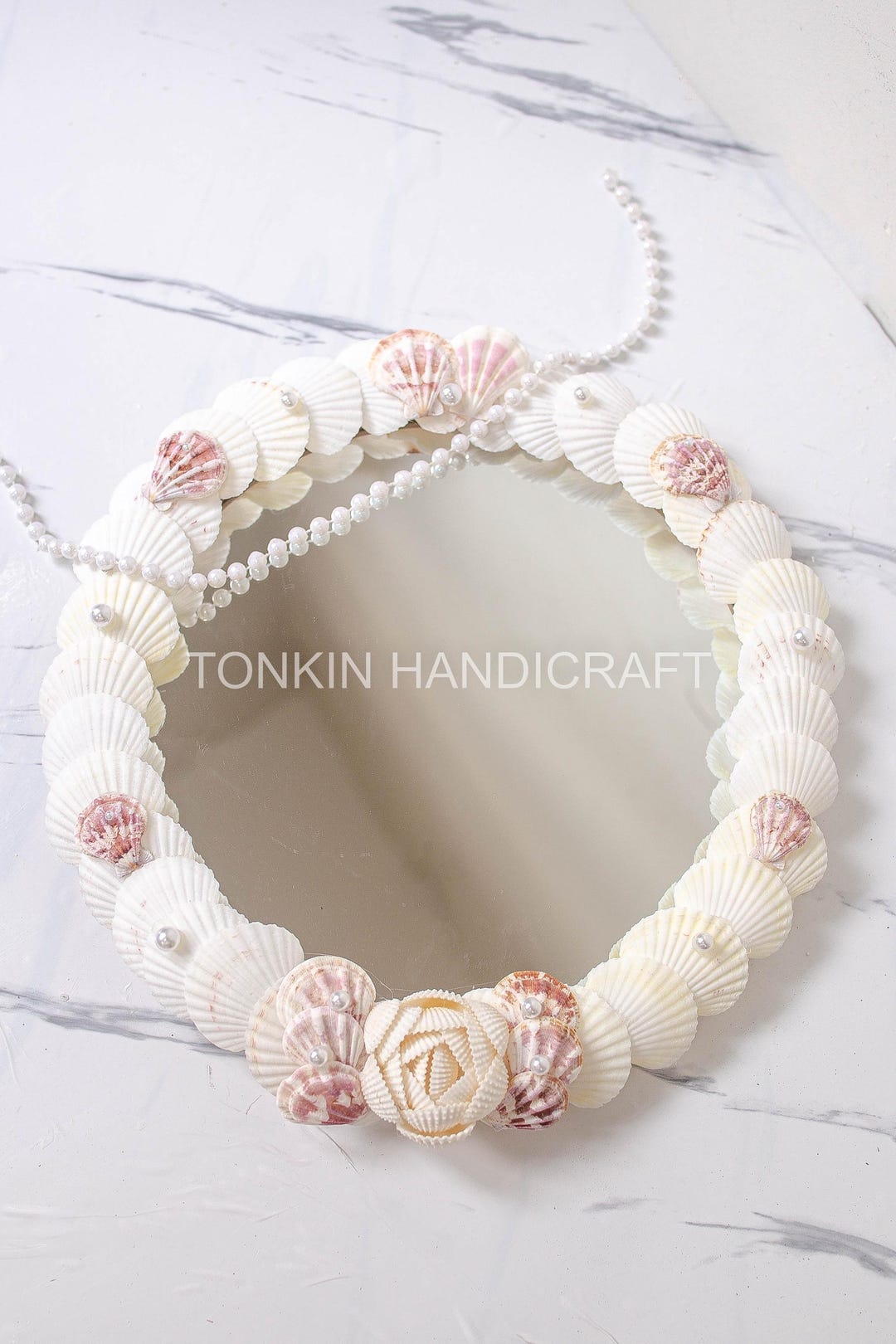 Wall Hanging Seashell Mirror, Mermaid Wall Mirror, Gift for ...