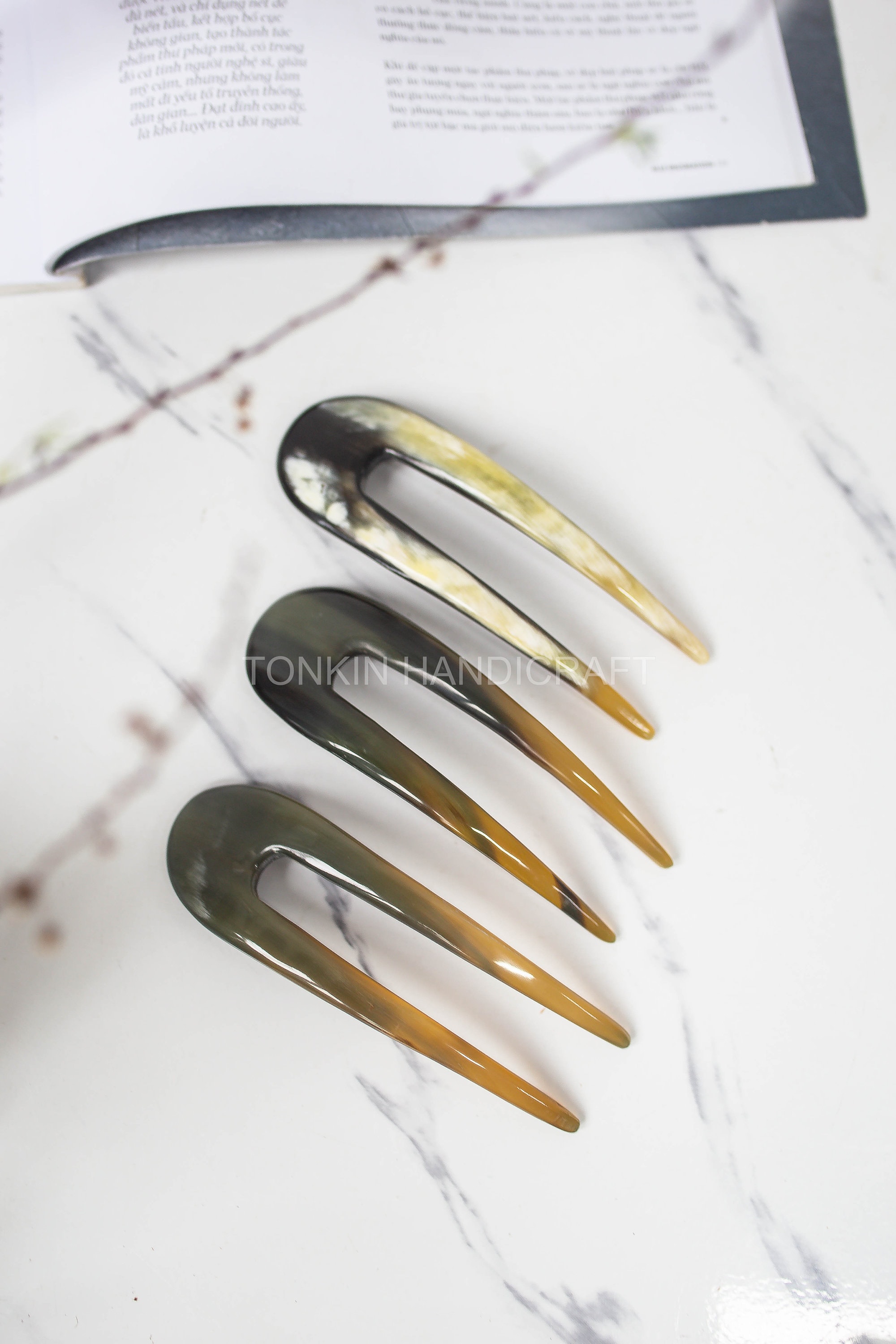 Spilla Corno Francese In Metallo Blu - Decorazione Per Abiti, Cappelli E Sciarpe - Foto 4