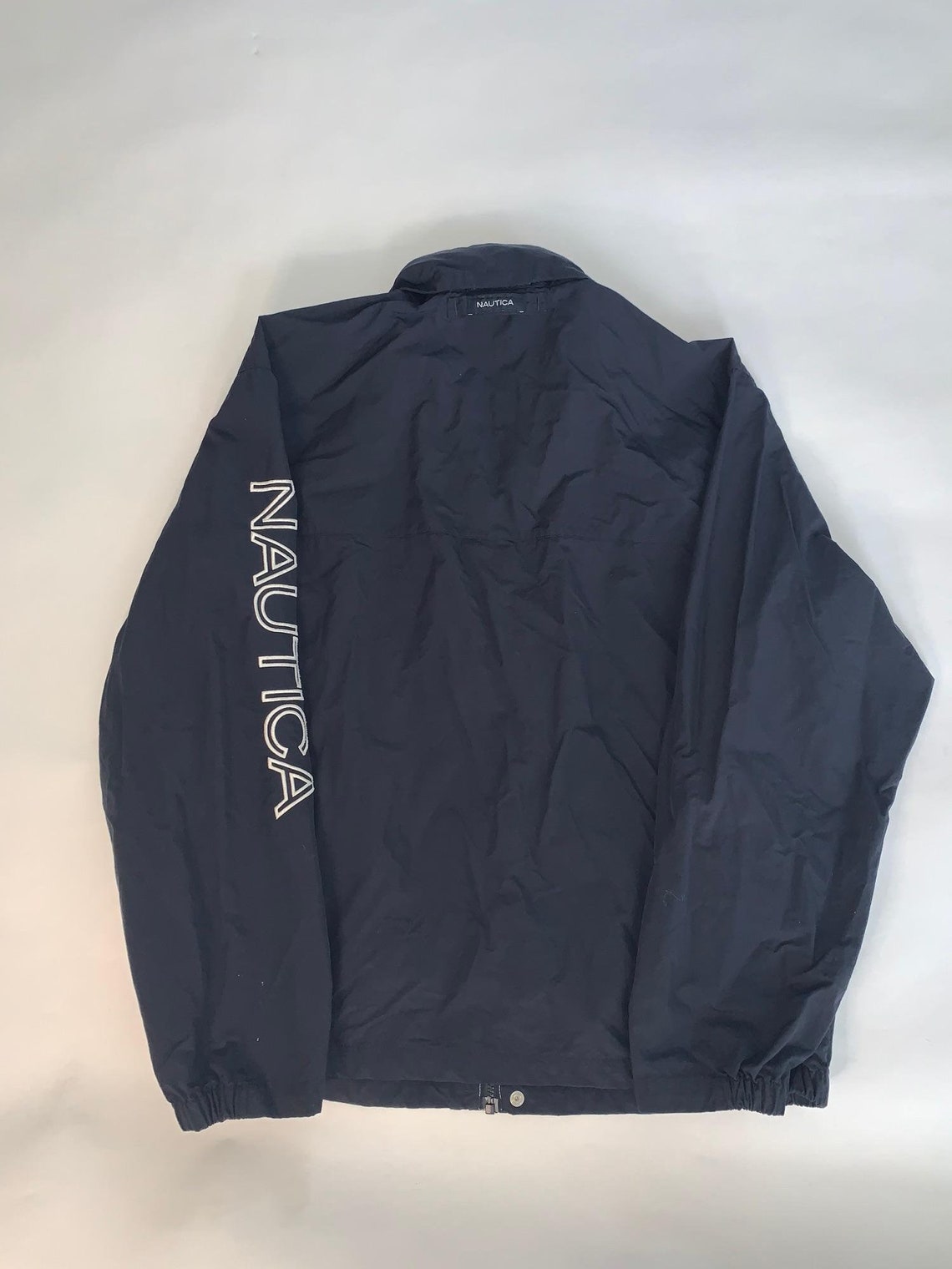 Nautica Blue WIndbreaker Jacket XL Etsy