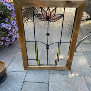 Art Deco Stained Glass Window