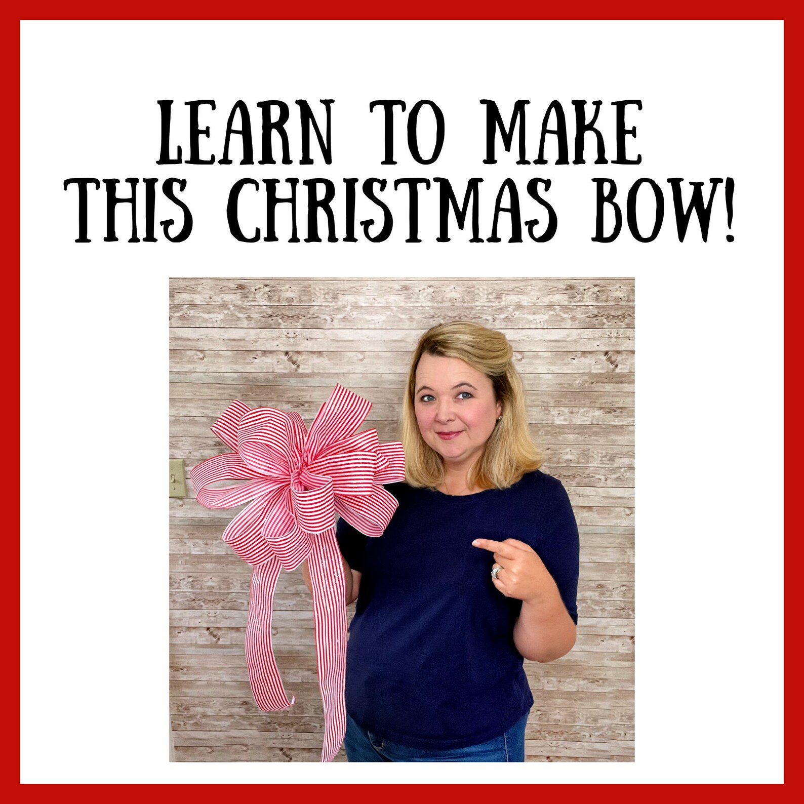 How to Make a Christmas Tree Bow Christmas Tree Bow Tutorial Etsy