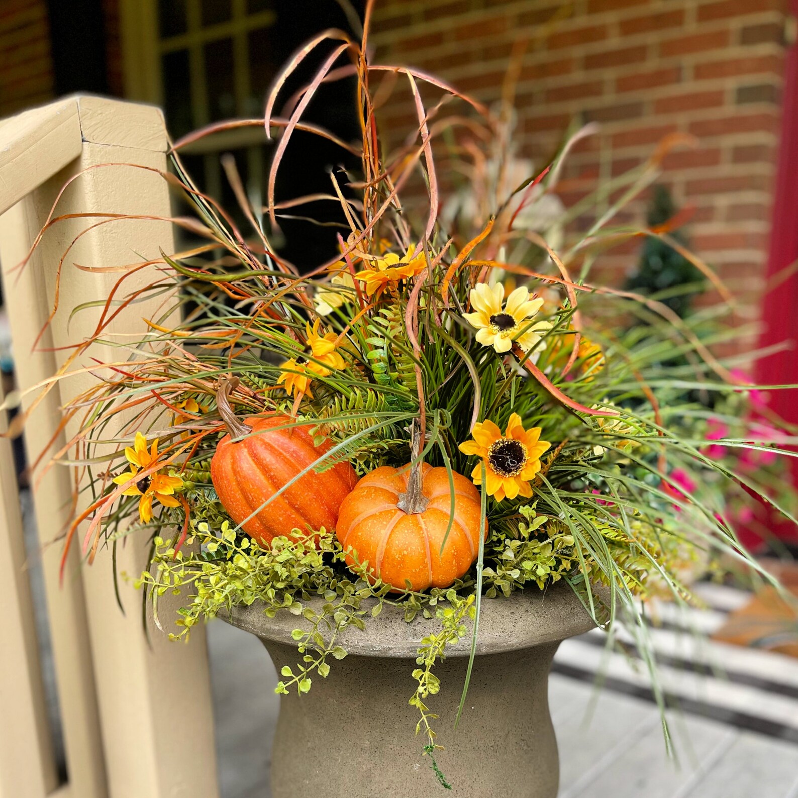 DIY Fall Urn Filler TUTORIAL How to Make a Fall Planter Etsy
