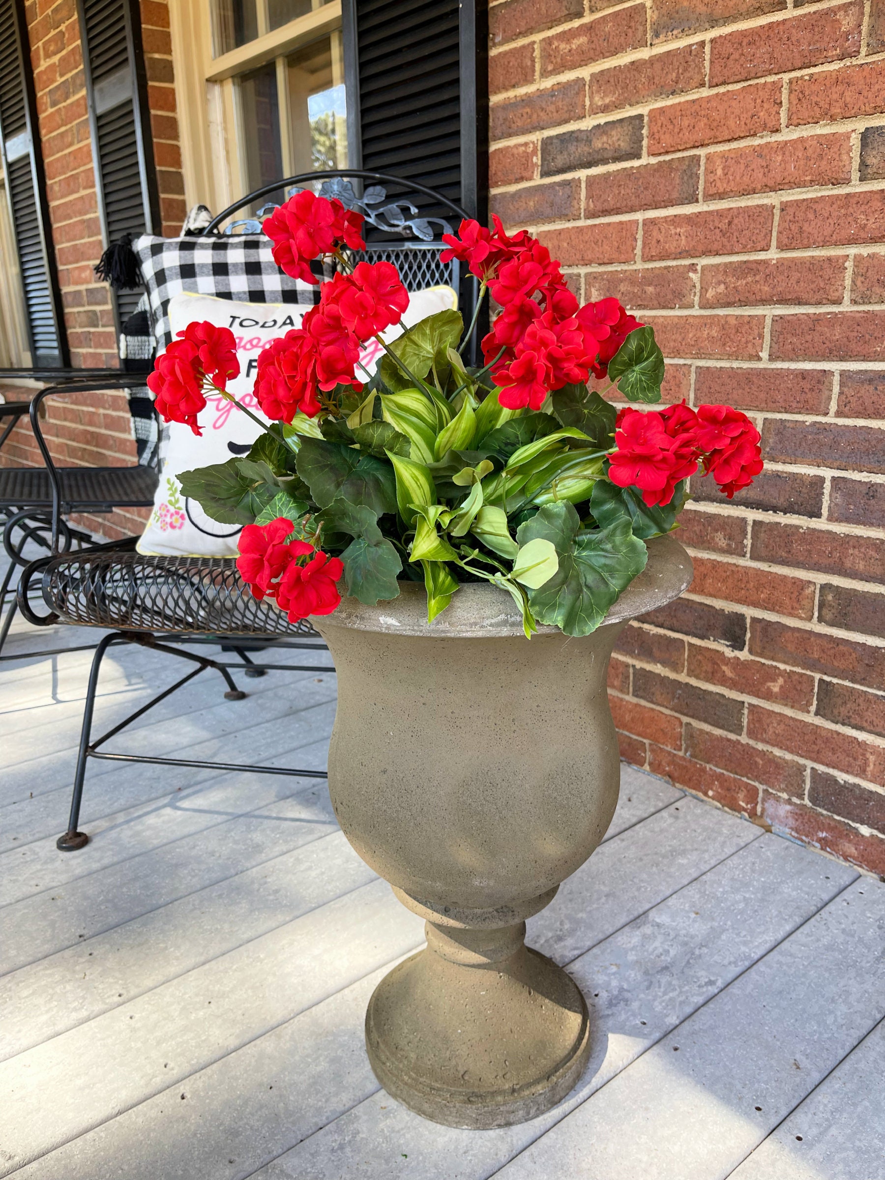 Fall Front Porch Planter Fall Urn Filler for Outdoors Fall Floral