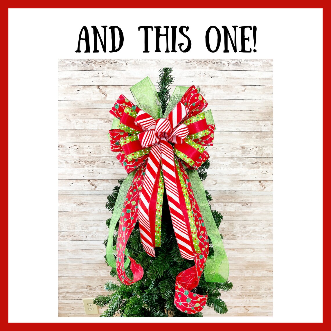 How to Make a Christmas Tree Bow Christmas Tree Bow Tutorial Etsy