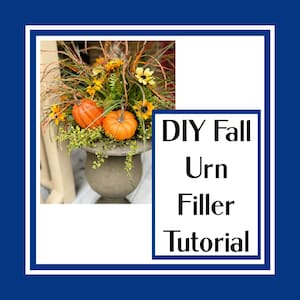 Faux Plant Urn Filler, Front Porch Planter Pot Filler, Urn Drop in
