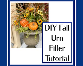 DIY Fall Urn Filler TUTORIAL, How to Make a Fall Planter, Outdoor Urn  Filler for Autumn, DIY Fall Planter Filler, Fall Front Porch Planter