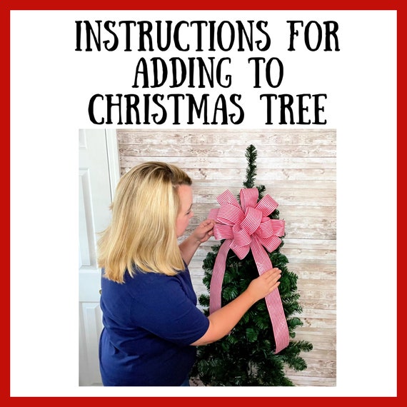 Bow christmas tree topper diy Clearance