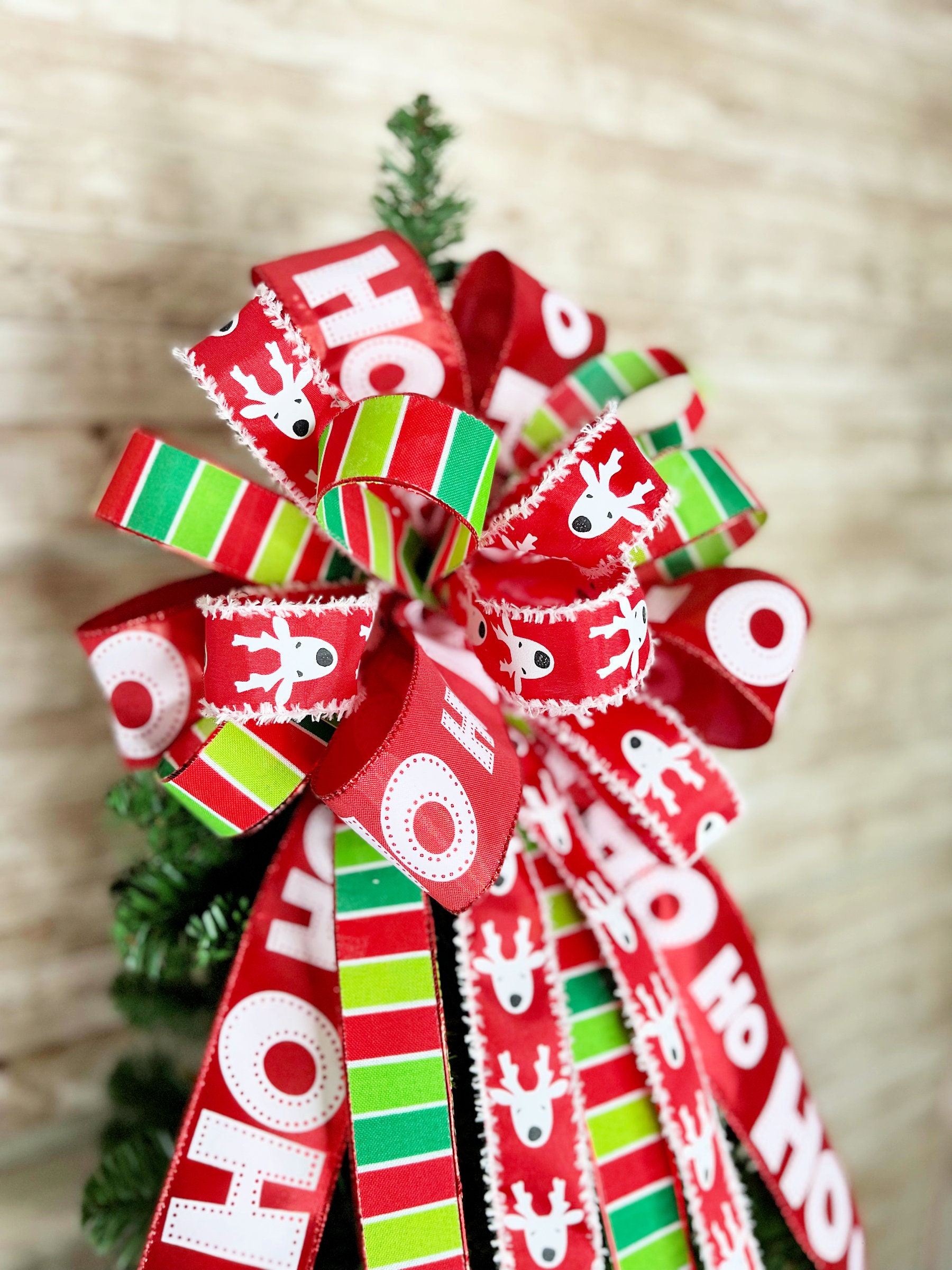 Premade christmas tree bows Clearance
