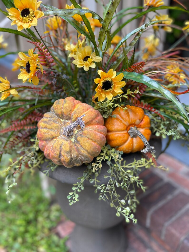 Fall Front Porch Planter Fall Urn Filler for Outdoors Fall Etsy