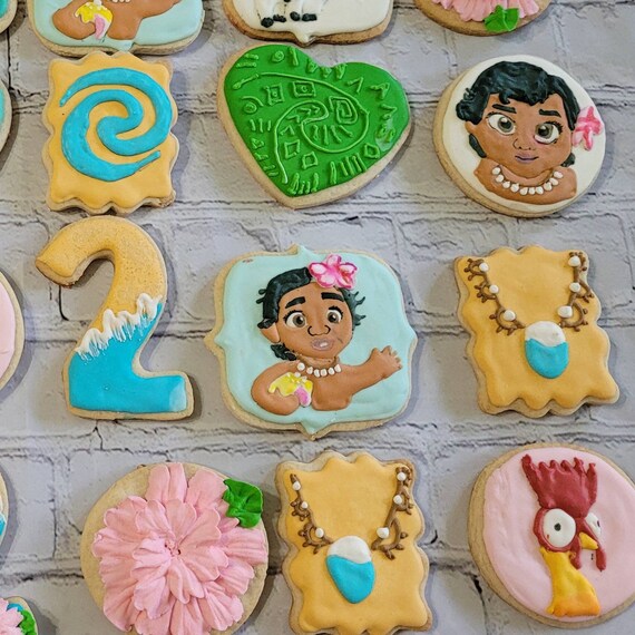 Vegan Baby Moana Themed Custom Sugar Cookies Etsy Vegan Baby Moana Themed Custom Sugar Cookies Etsy