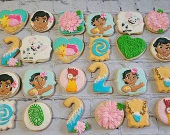 Vegan Baby Moana Themed Custom Sugar Cookies Etsy Vegan Baby Moana Themed Custom Sugar Cookies Etsy