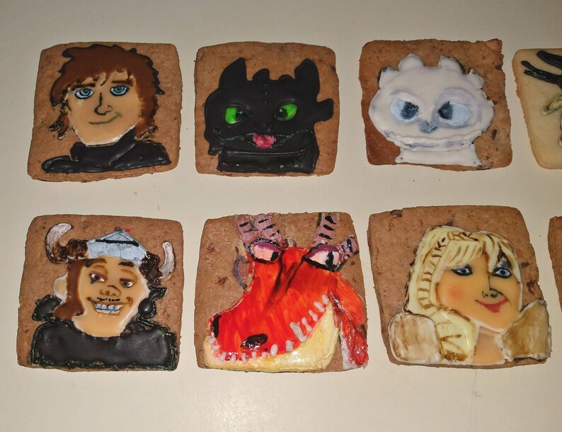 Vegan How to Train Your Dragon Sugar Cookies Birthday Cookies Etsy