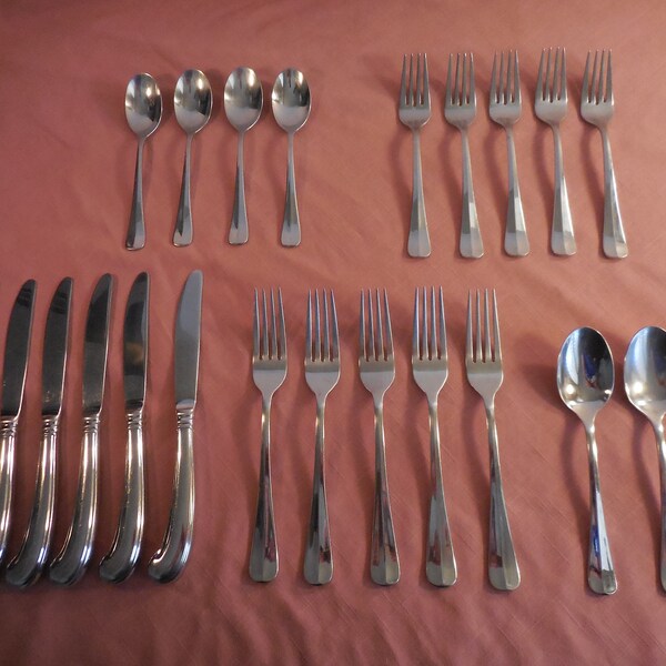 Gorham Studio 18/10 Stainless Flatware – Glossy Finish, Dishwasher Safe – Choose Your Pieces – Made In Japan/Vietnam