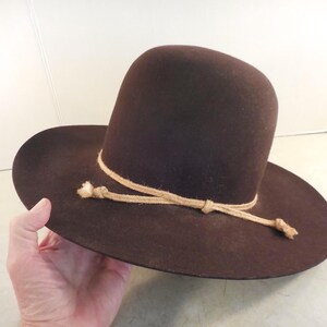American Hat Co. Maxi-felt Pure Wool Chocolate Cowboy Hat Sz 