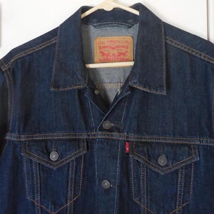 データ 70598 Levis Jacket - Etsy Vintage 1990s Levi's 70598 Navy Trucker